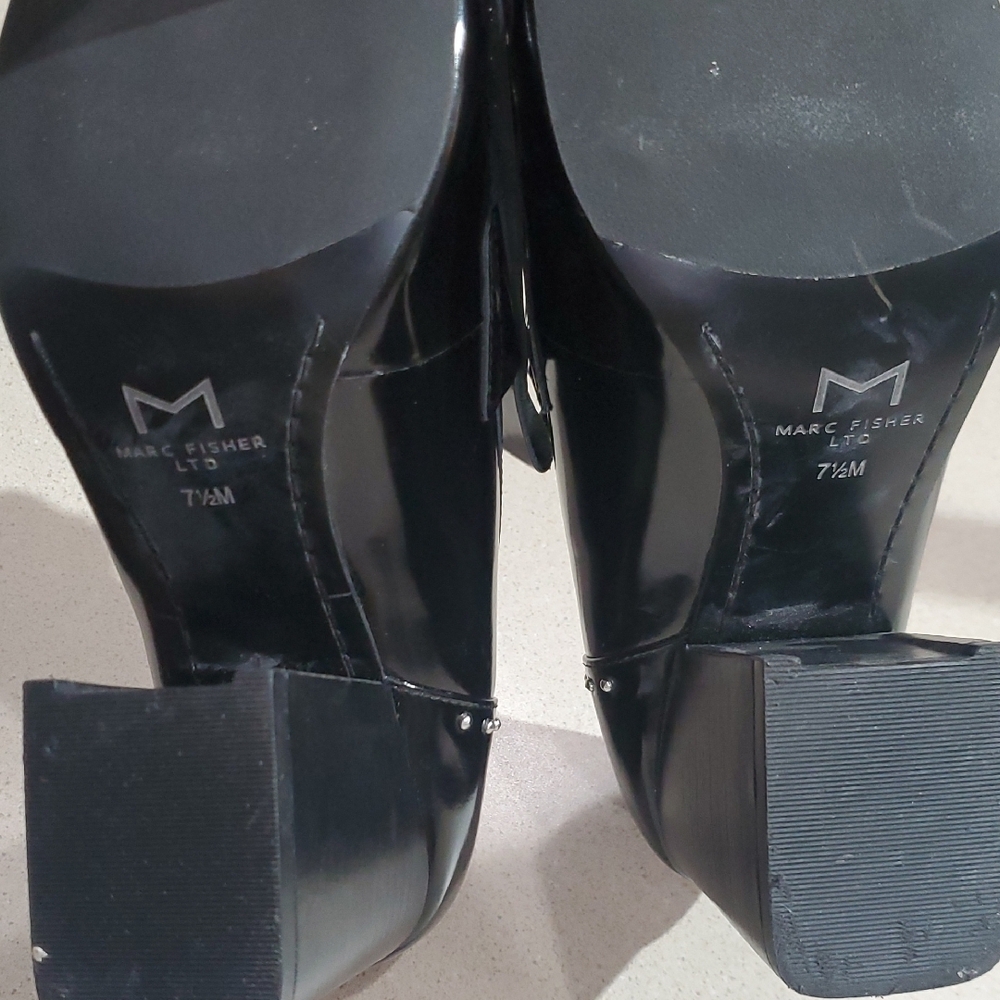 Marc Fisher Heeled Loafers with Studs & Tassels –‎ 7.5 - Picture 4 of 8